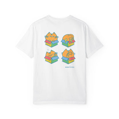 Box is My Happy Place — Orange Cat T-Shirt