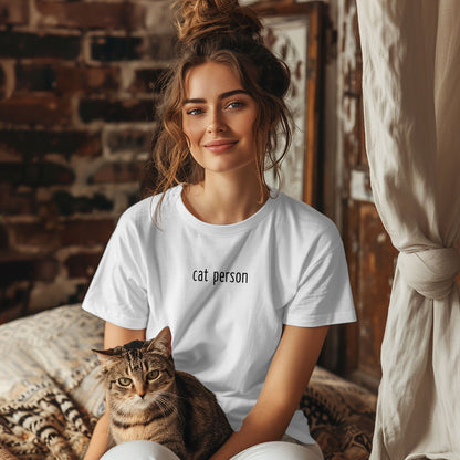 Cat Person T-Shirt: for the Minimalist Cat Lovers